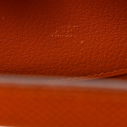 Hermes Epsom Kelly Cut Clutch Pochette Orange 7 of 7