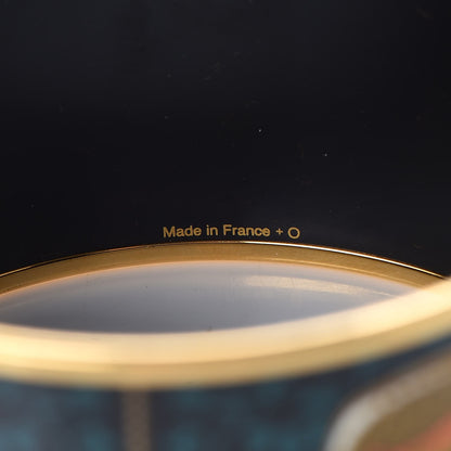 Hermes Enamel Printed Extra Wide Cachemire de Tamara Bracelet 70 5 of 5