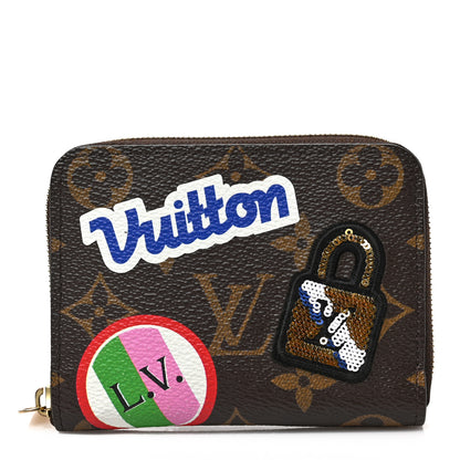 Louis Vuitton Monogram Travel Stickers Zippy Coin Purse 1 of 7