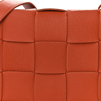 Bottega Veneta Grained Calfskin Intrecciato Cassette Crossbody Bag Maple 13 of 13