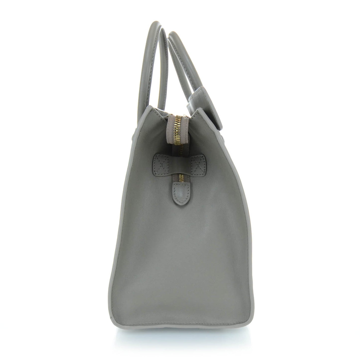 Smooth Calfskin Mini Luggage Bag Taupe