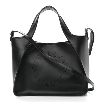 Stella McCartney Eco Alter Nappa East West Perforated Tote Black 4 of 11