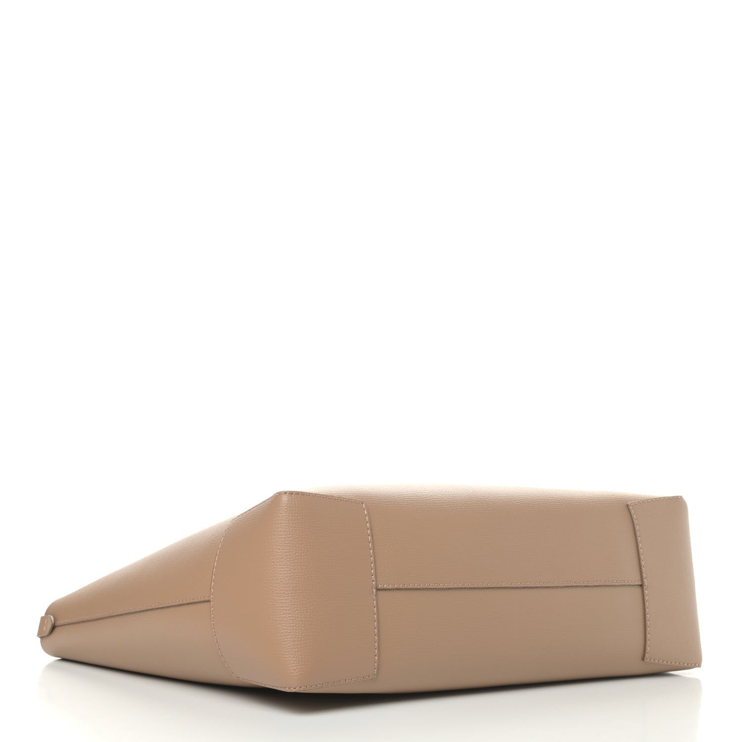 Burberry Calfskin TB Motif Embossed Medium Tote Camel 3 of 4