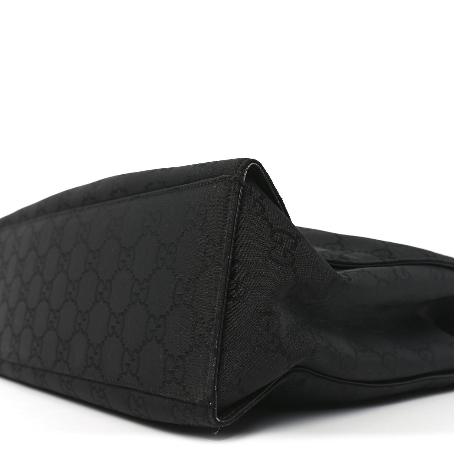 Gucci Nylon Monogram Large Bamboo Shopper Tote Black 17 of 20