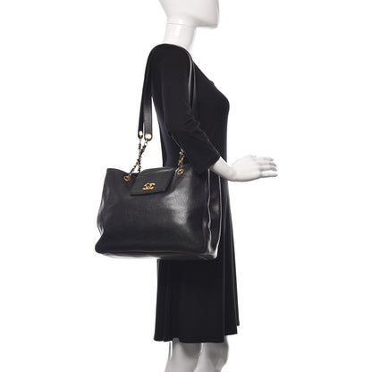 Chanel Caviar Shoulder Bag Black 2 of 11