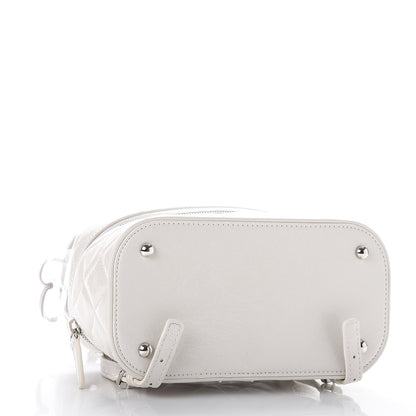Chanel Crumpled Calfskin PVC Quilted Backpack White 4 of 9