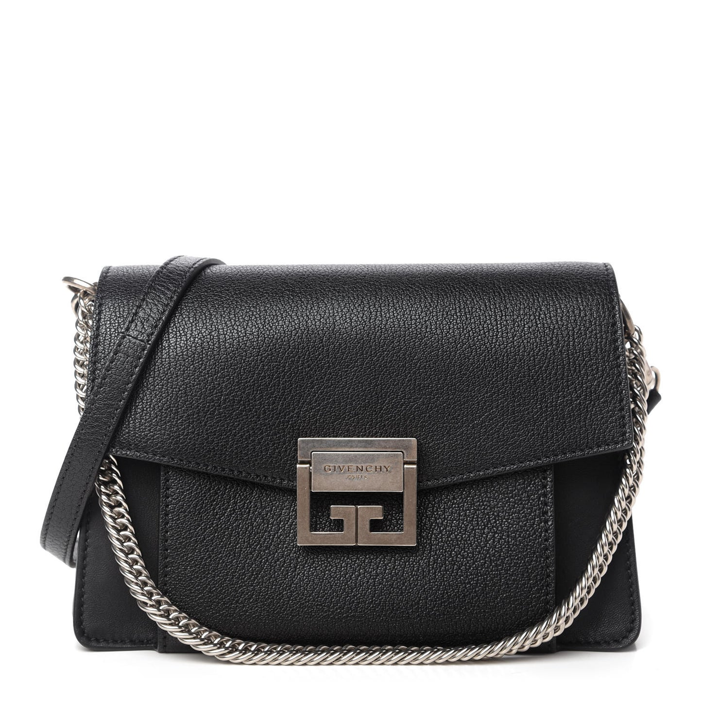 Sugar Goatskin Small GV3 Shoulder Bag Black