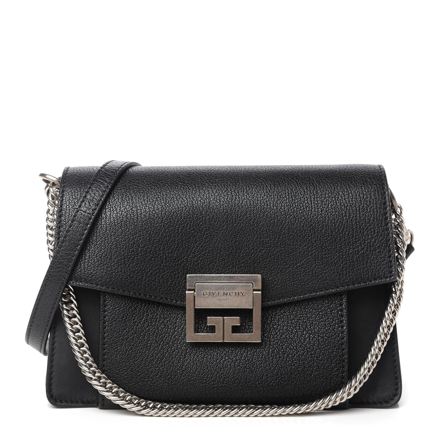 Givenchy Sugar Goatskin Small GV3 Shoulder Bag Black 1 of 9
