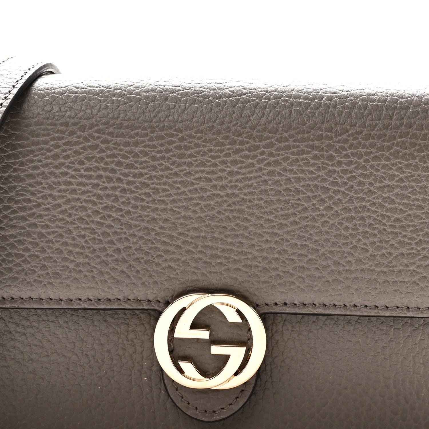 Gucci Dollar Calfskin Interlocking G Chain Wallet Loess 8 of 10