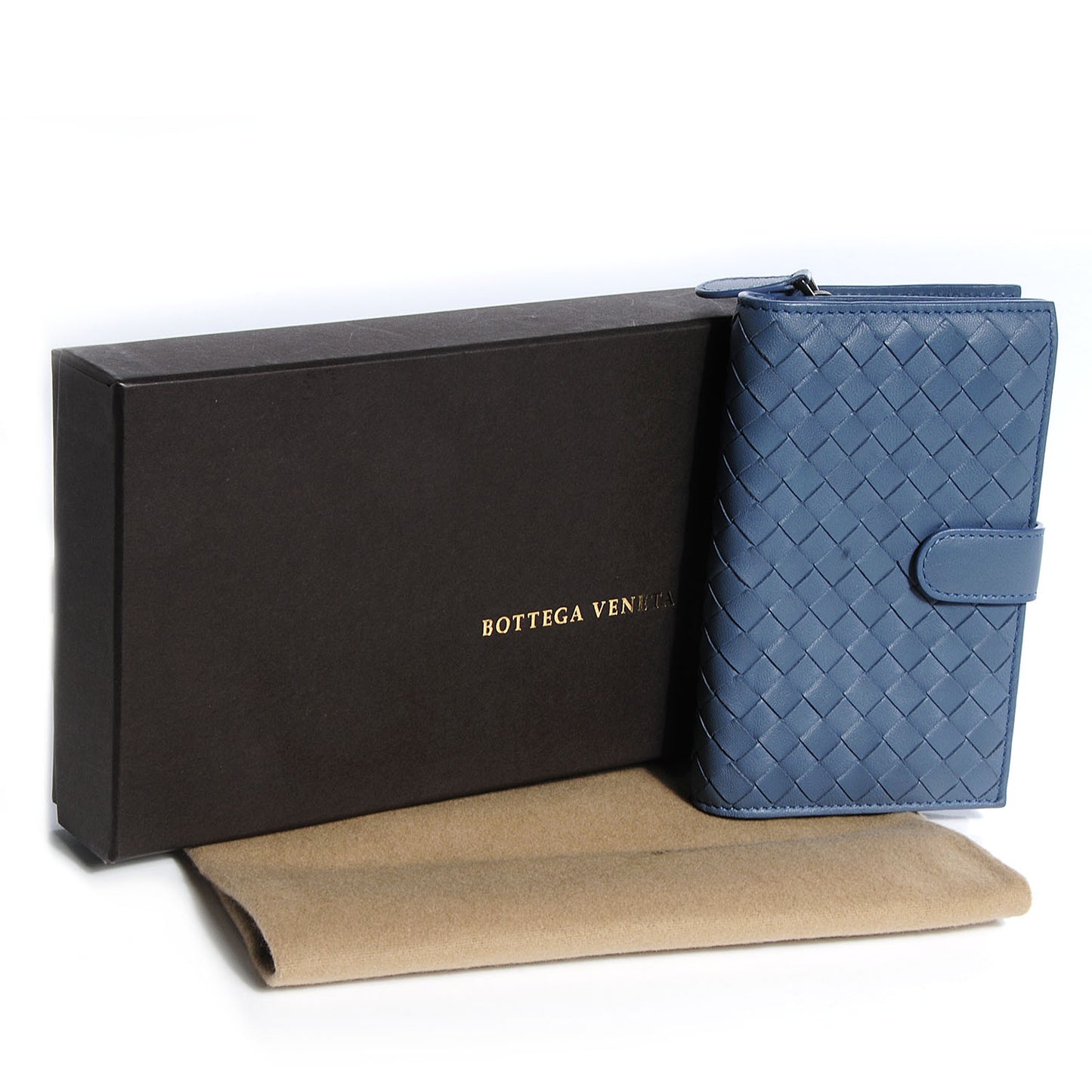 Nappa Intrecciato Continental Wallet Krim