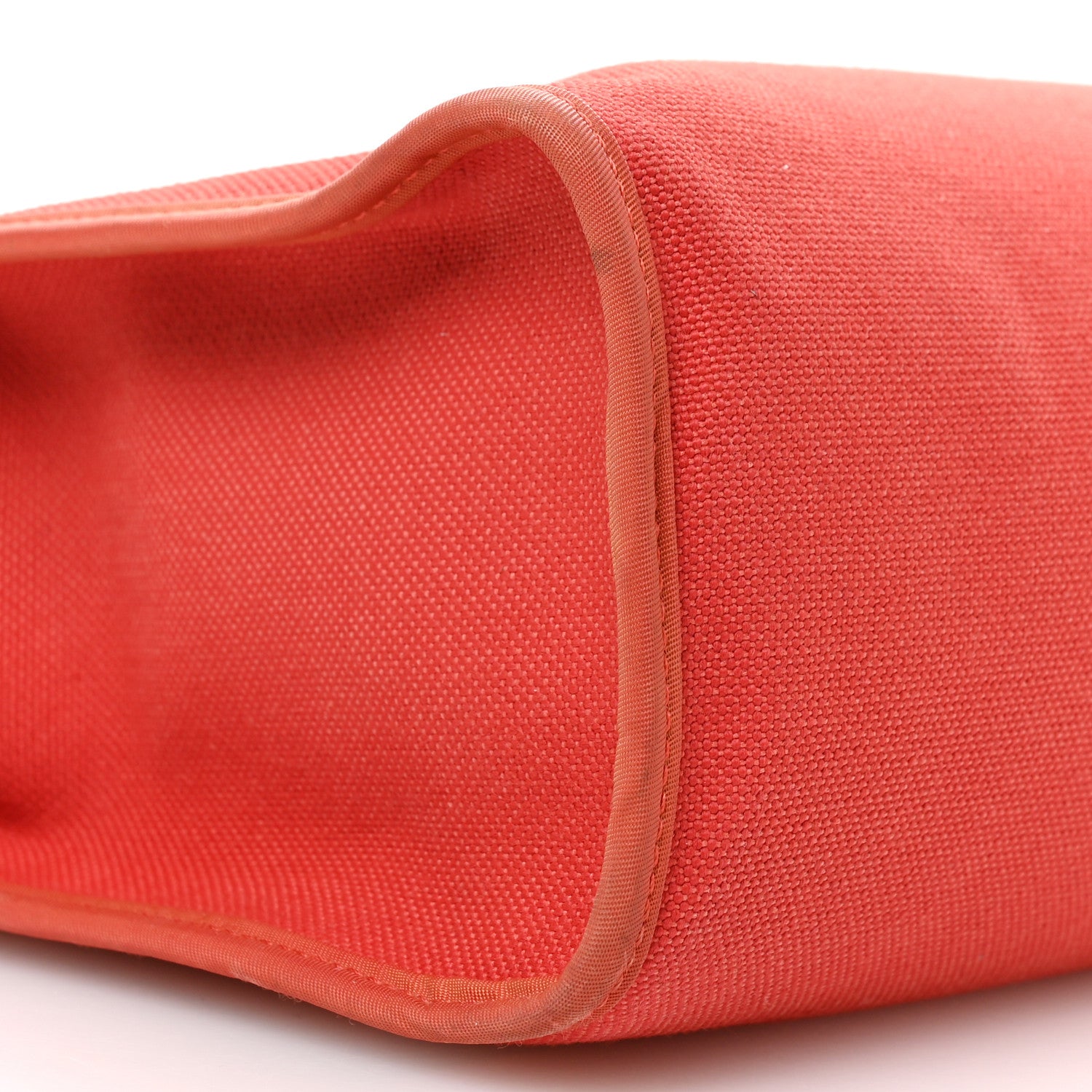Hermes Vache Hunter Toile Herbag Zip 31 PM Rouge Tomate Natural 10 of 11
