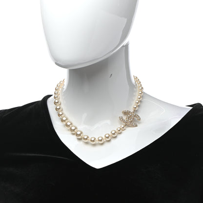 Chanel Pearl CC 100th Anniversary Necklace Light Gold 2 of 5