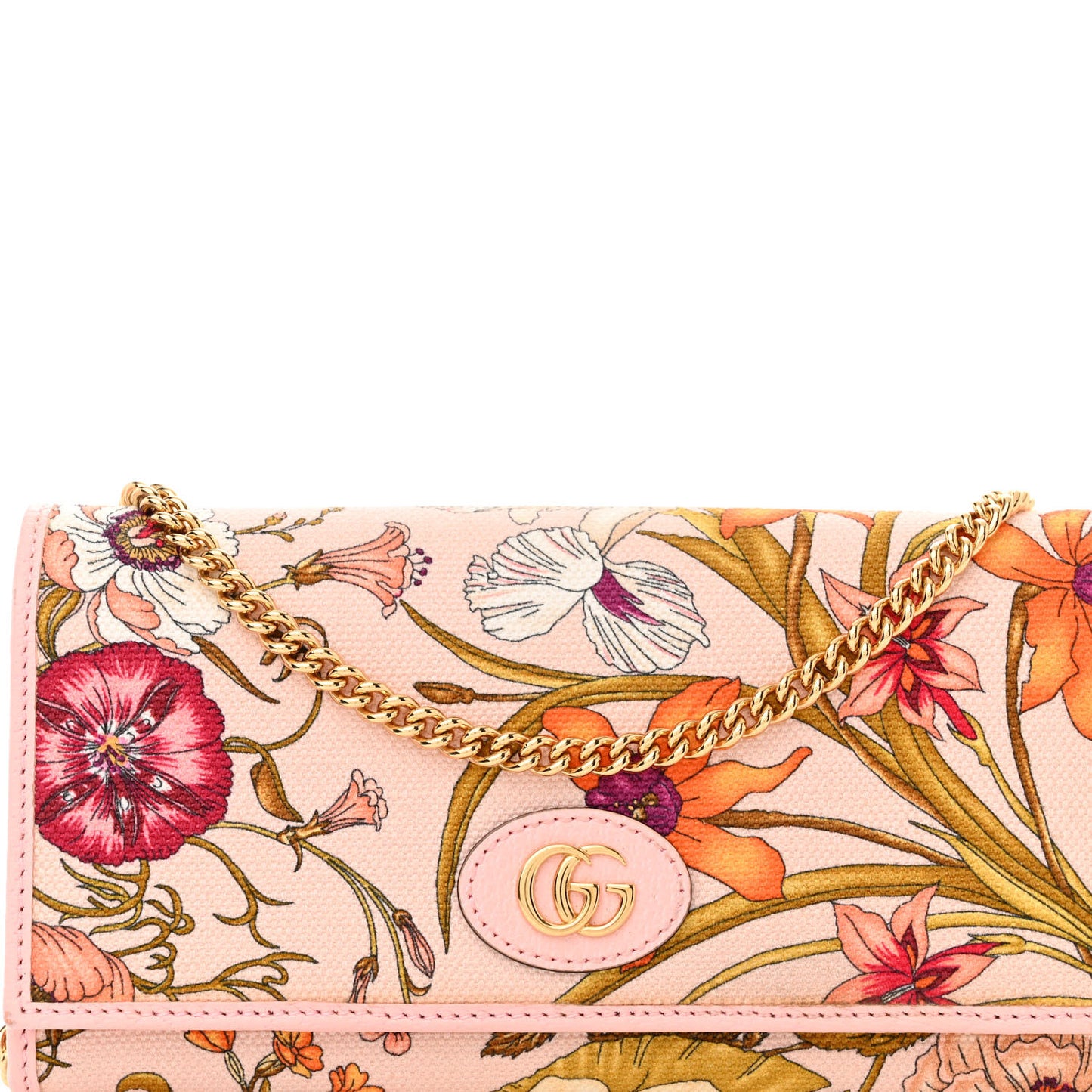 Canvas Flora Wallet On Chain Light Pink