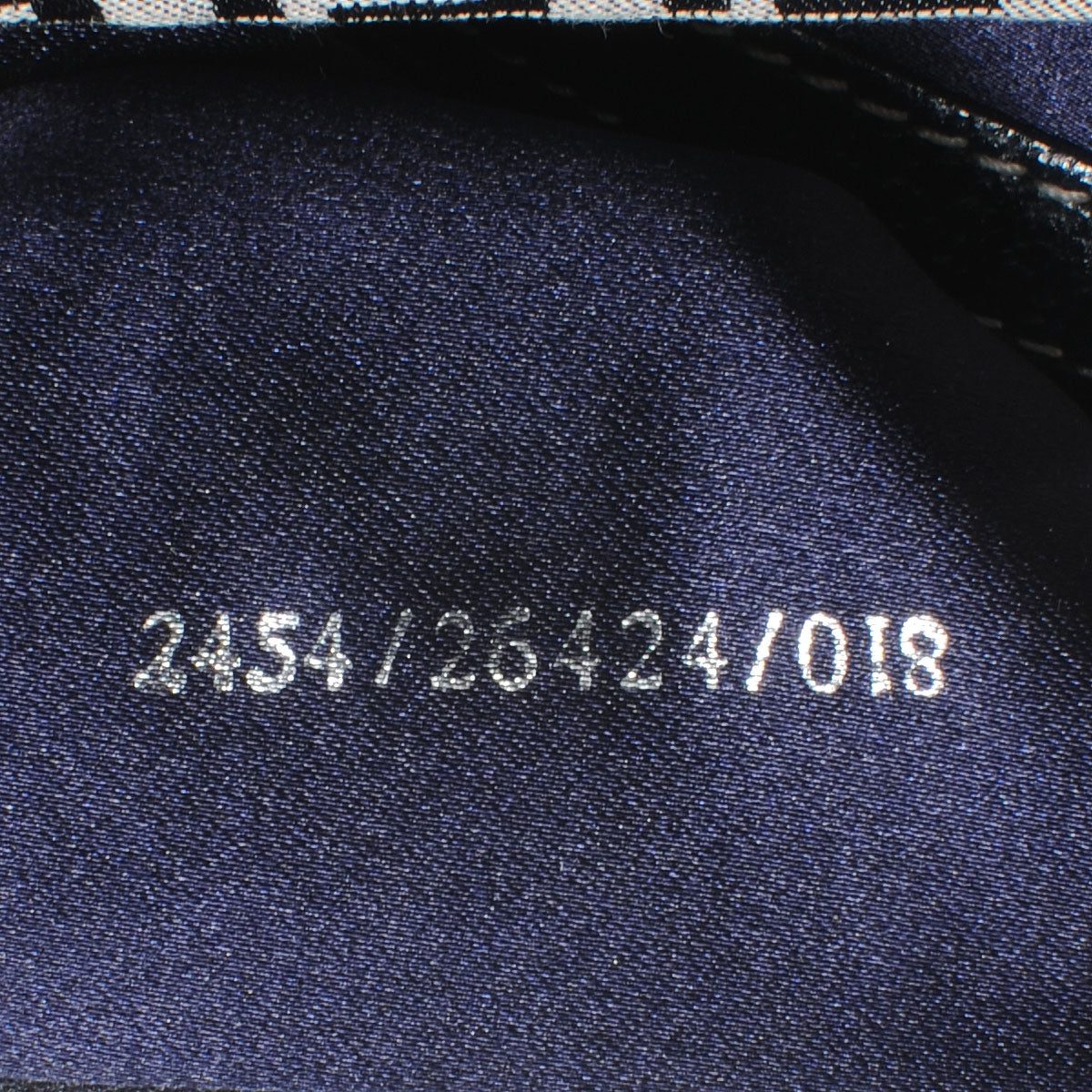 Fendi Zucchino Crystal Baguette Navy 8 of 8