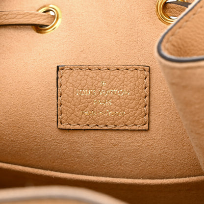 Louis Vuitton Calfskin Lockme Bucket MM Arizona Beige 6 of 10