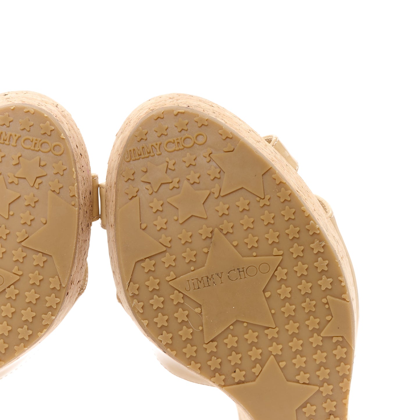 Patent Wedge Sandals 40.5 Nude