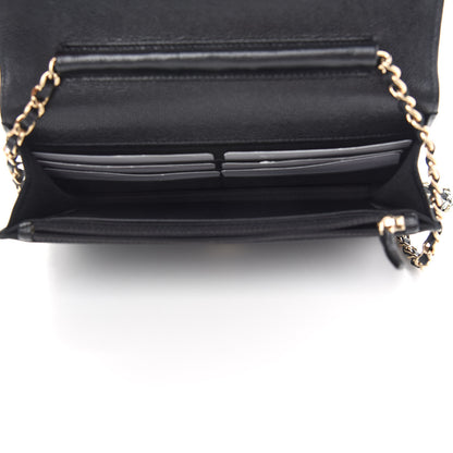 Chanel Caviar Quilted Coco Candy Wallet On Chain WOC Black 5 of 10