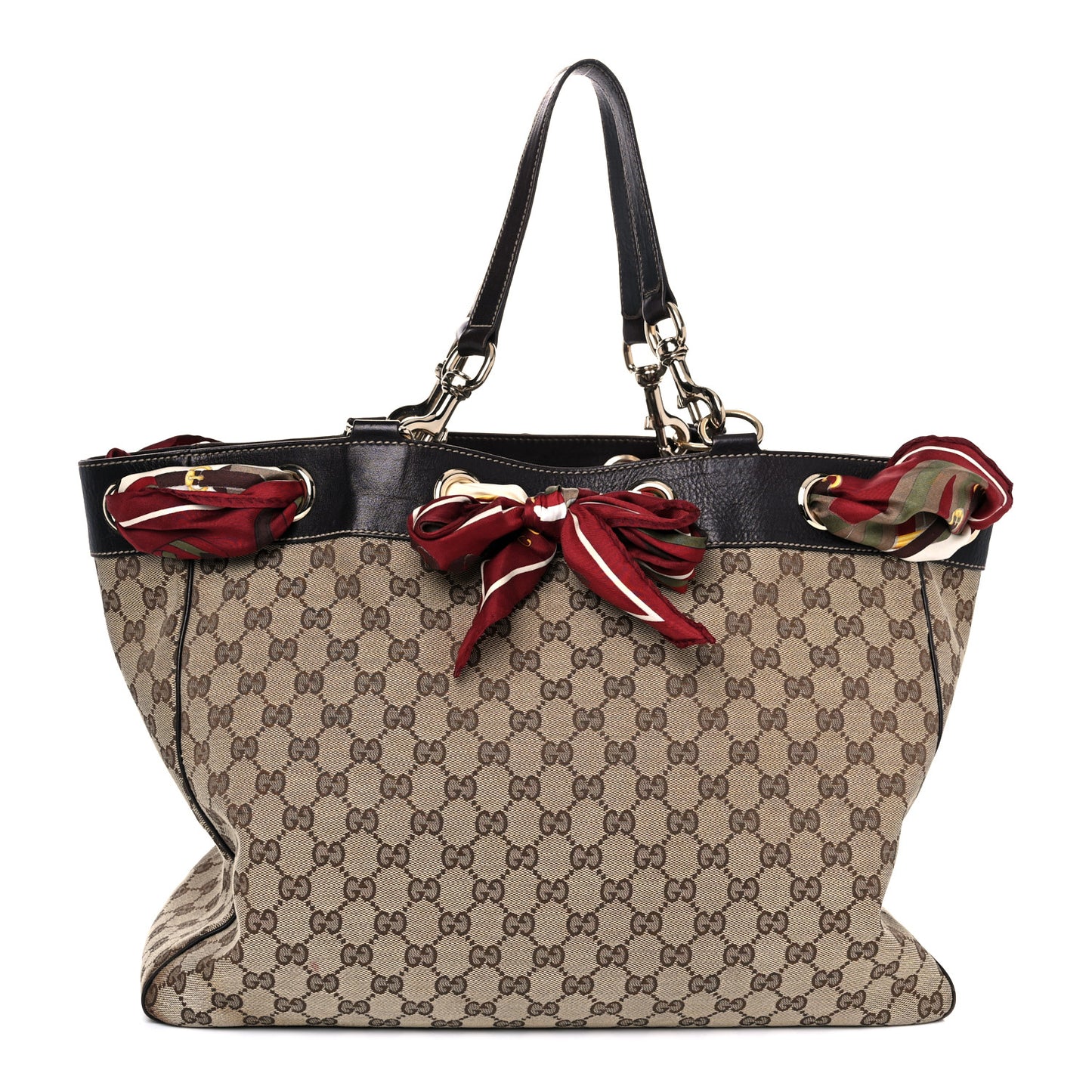Monogram Large Positano Tote Brown