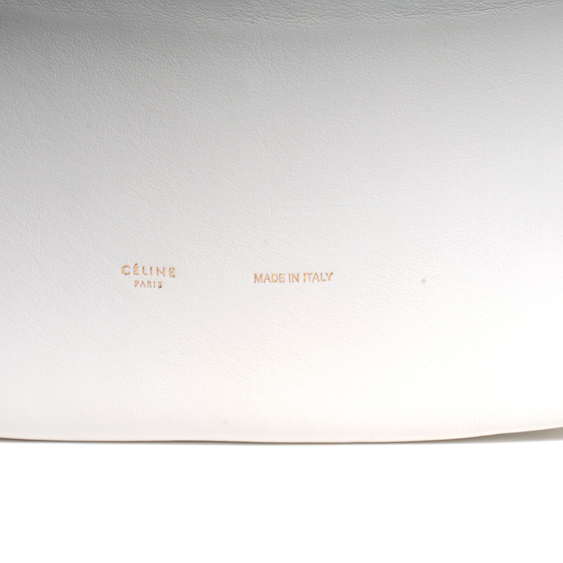Celine Calfskin Seau Drawstring Tote White 8 of 9