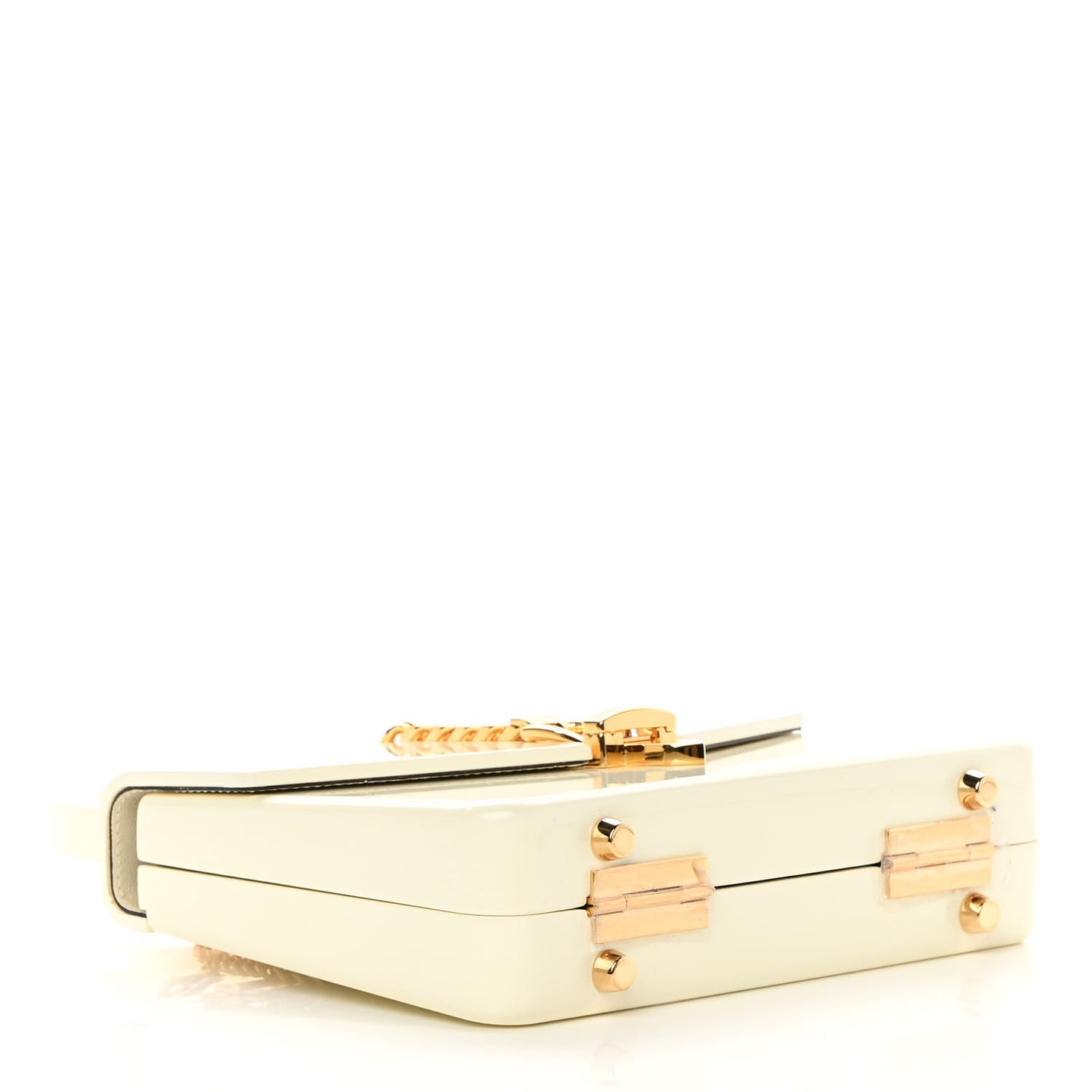 Plexiglass Mini Sylvie 1969 Top Handle Bag Ivory
