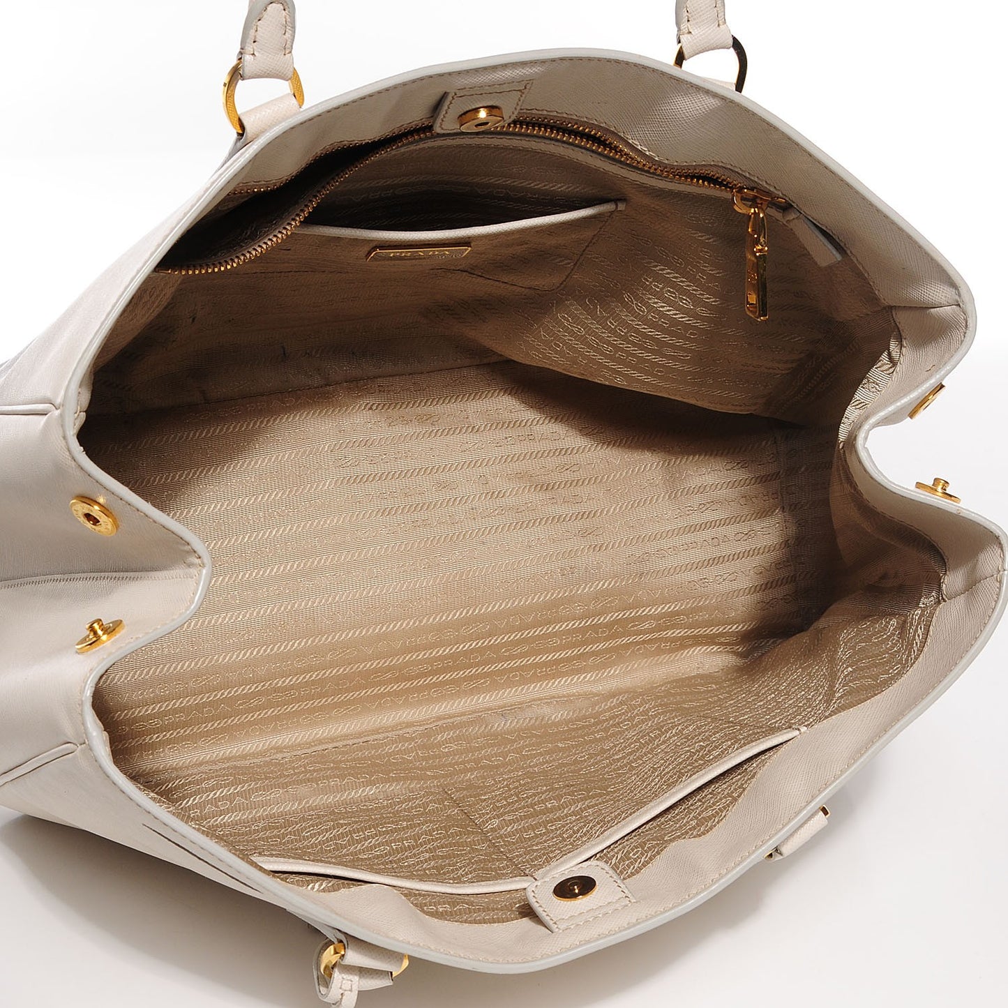 Saffiano Lux Large Tote Talco