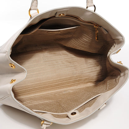 Prada Saffiano Lux Large Tote Talco 5 of 10