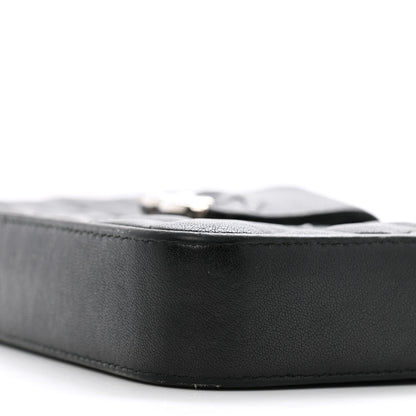 Chanel Lambskin Quilted CC Box Clutch With Chain Black 12 of 16