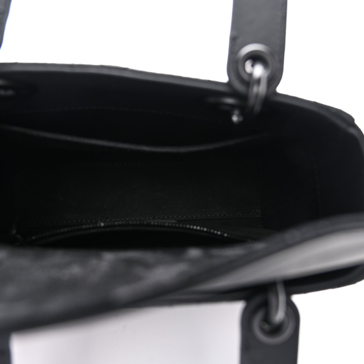 Ultra Matte Calfskin Cannage Small My ABCDior Lady Dior Black