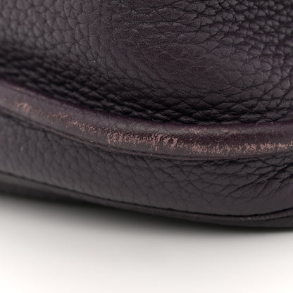 Hermes Taurillon Clemence Evelyne III PM Raisin 11 of 11