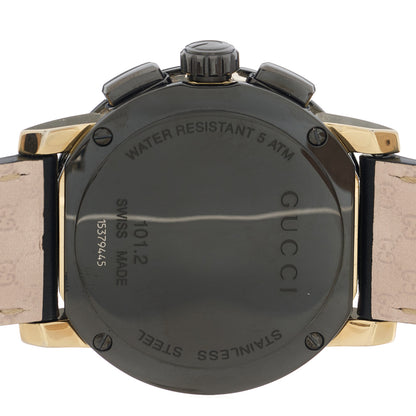 Gucci PVD Stainless Steel Calfskin 44mm G-Chrono Quartz Watch Black 4 of 5
