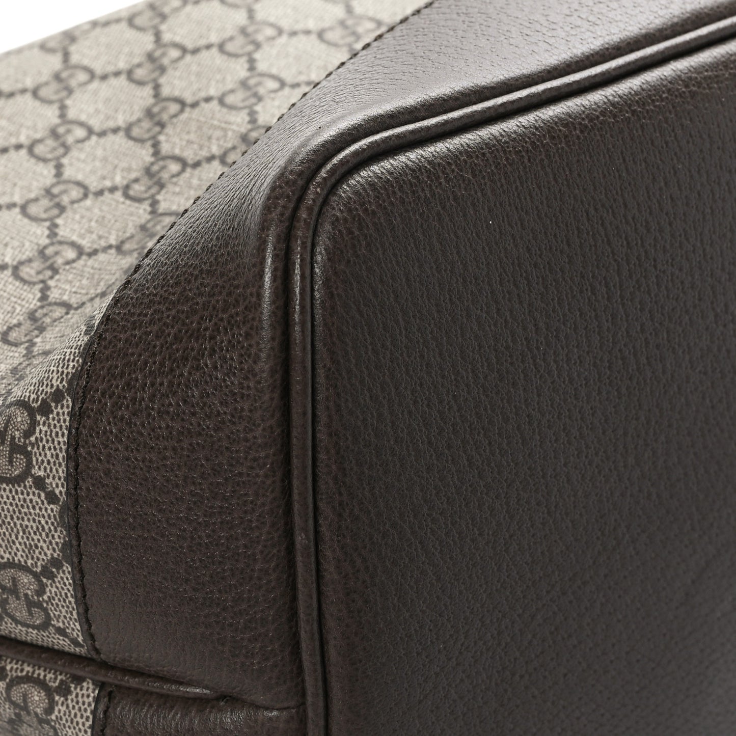 GG Supreme Monogram Textured Dollar Calfskin Web Large Ophidia Tote Beige Ebony New Acero