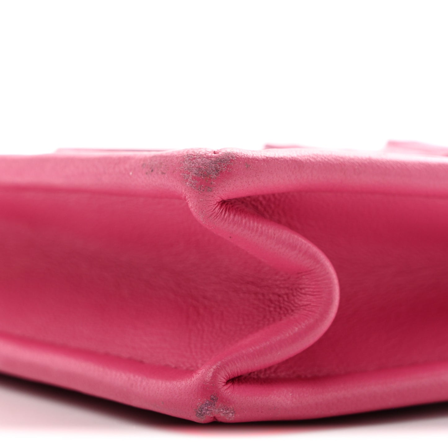 Tweed PVC Lambskin Clutch With Chain Pink
