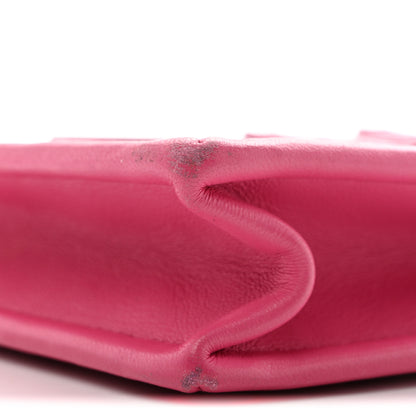 Chanel Tweed PVC Lambskin Clutch With Chain Pink 9 of 11