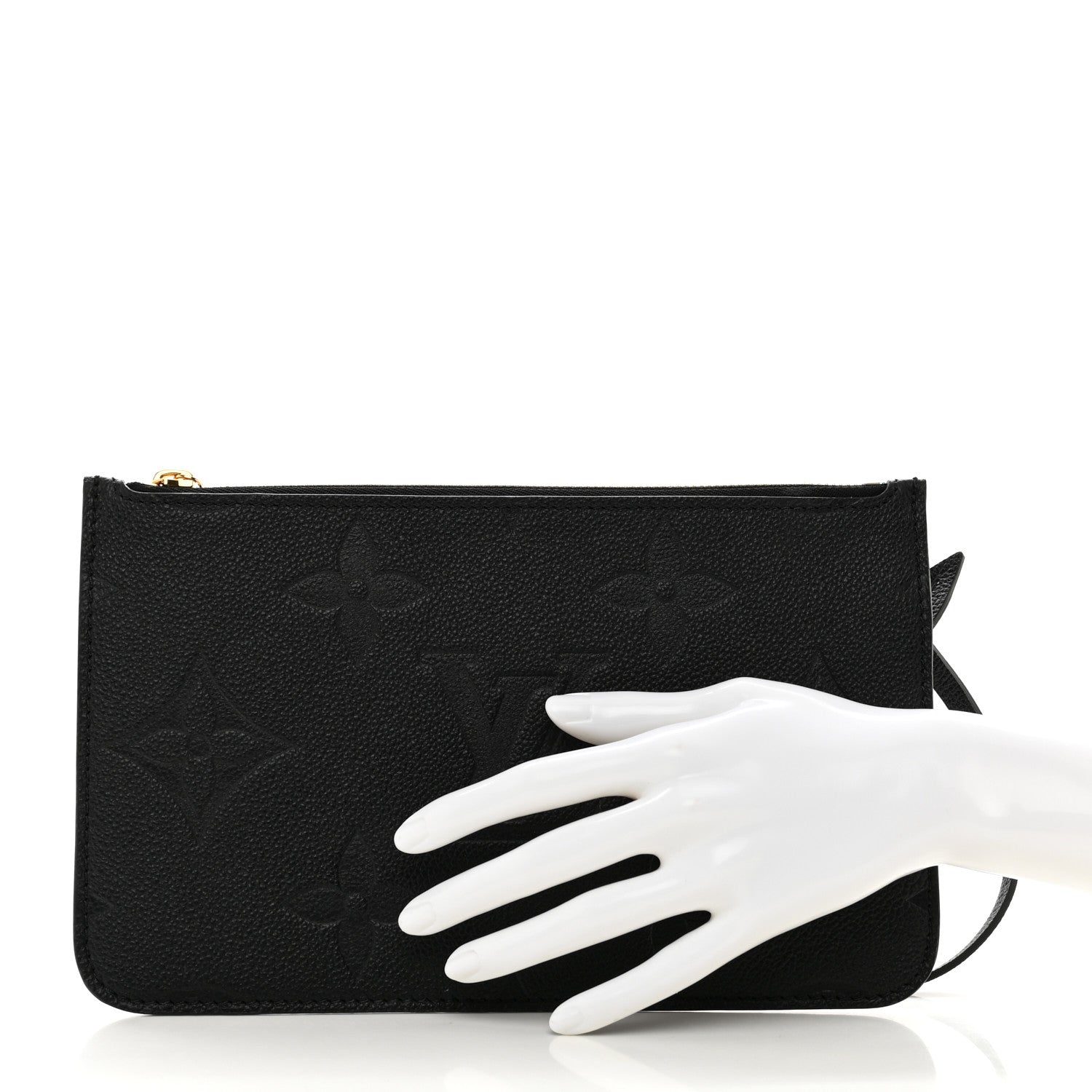 Louis Vuitton Empreinte Monogram Giant Neverfull MM Pochette Black 2 of 6