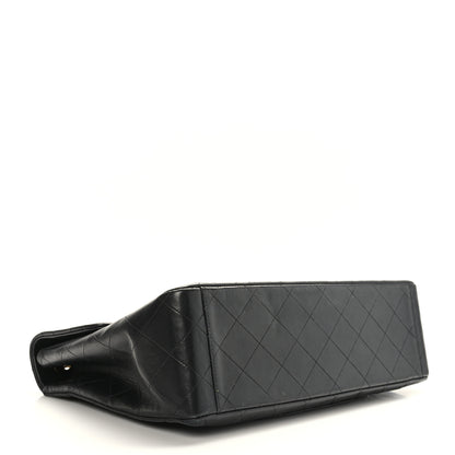 Chanel Lambskin Quilted XL Jumbo Single Flap Black 4 of 9
