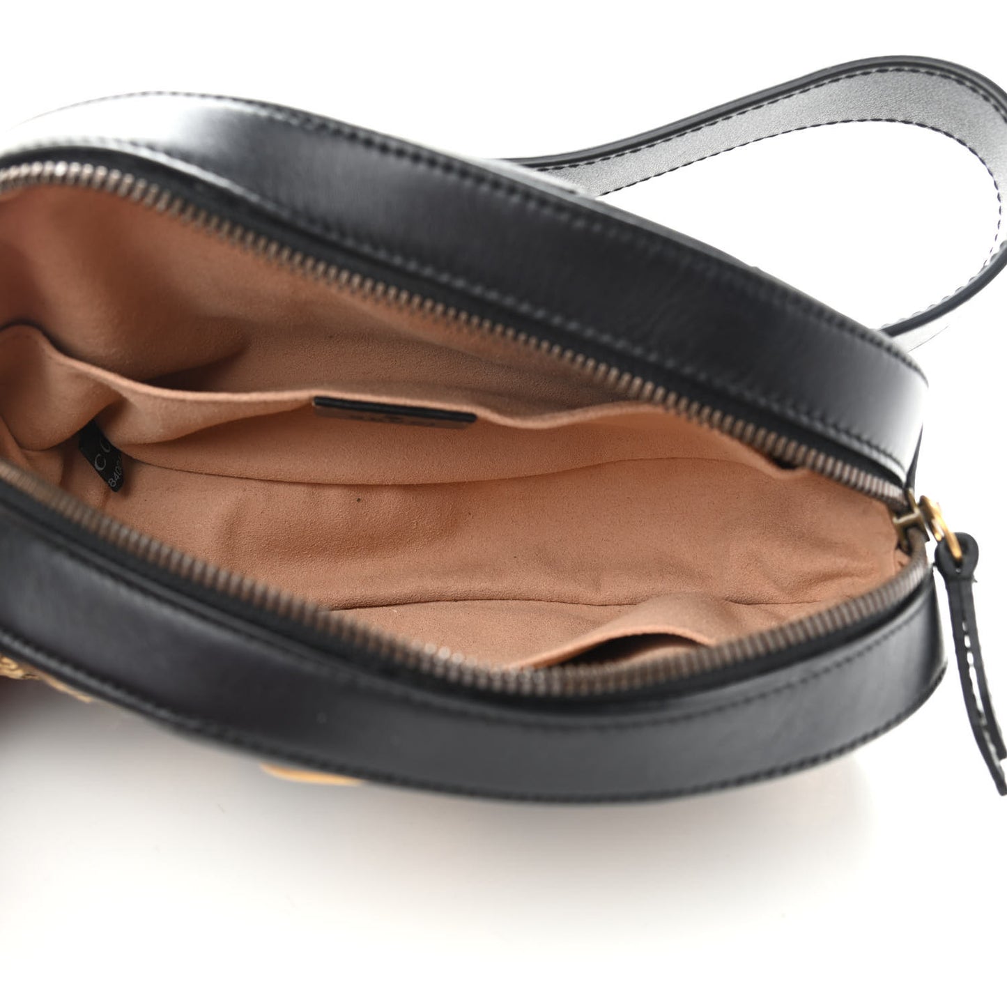 Calfskin Matelasse Animal Studs GG Marmont Belt Bag 85 34 Black