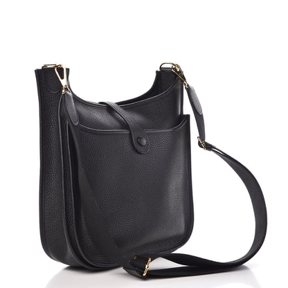 Hermes Taurillon Clemence Evelyne III PM Black 3 of 10