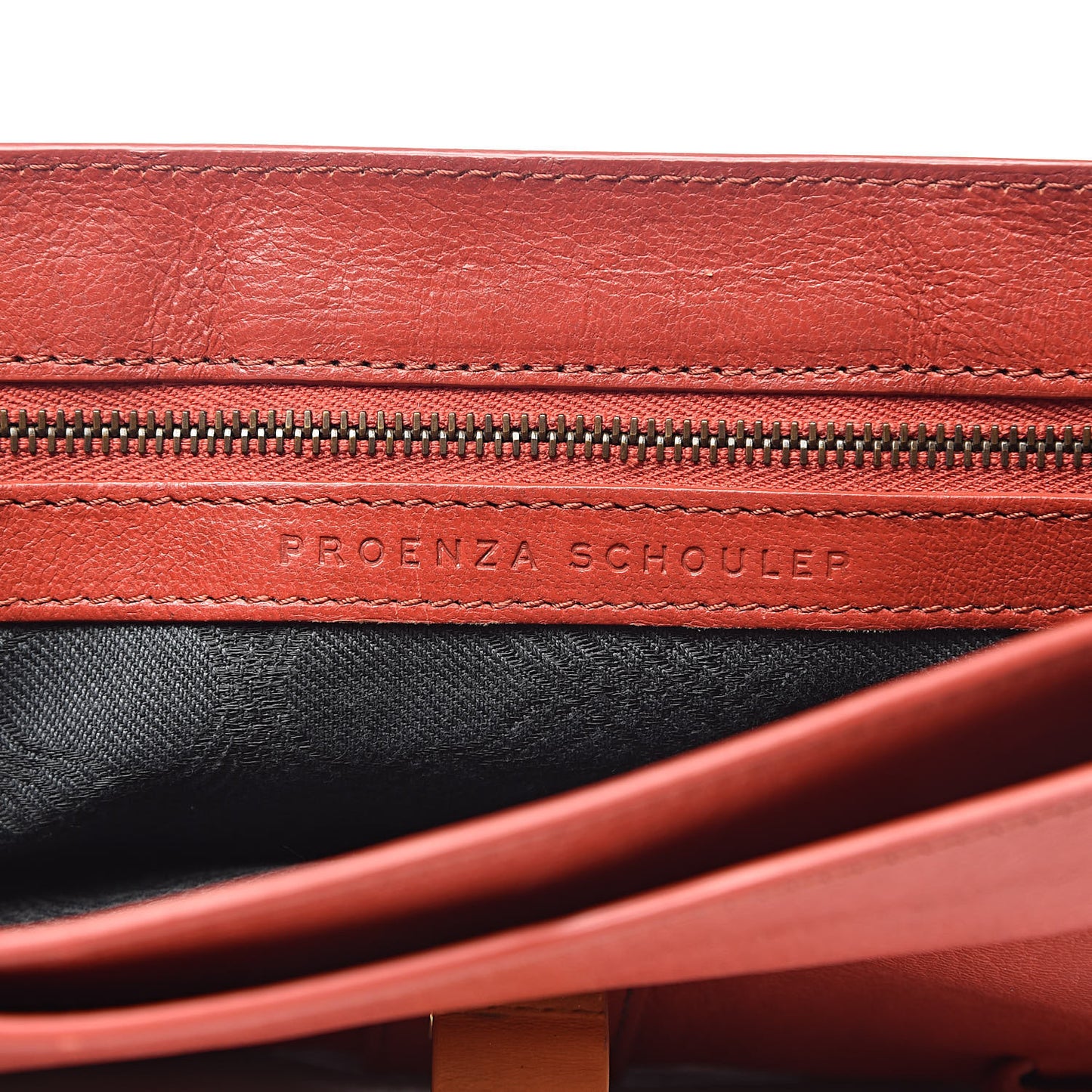 Lambskin PS1 Pochette Clutch Paprika