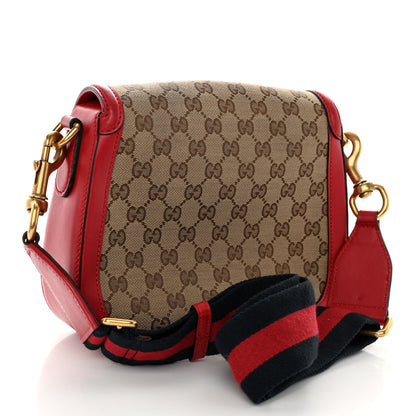 Gucci Monogram Ruinart Calfskin Medium Lady Web Shoulder Bag Beige Ebony Hibiscus Red 3 of 12