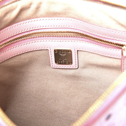 MCM Visetos Medium Crossbody Pouch Soft Pink 7 of 8