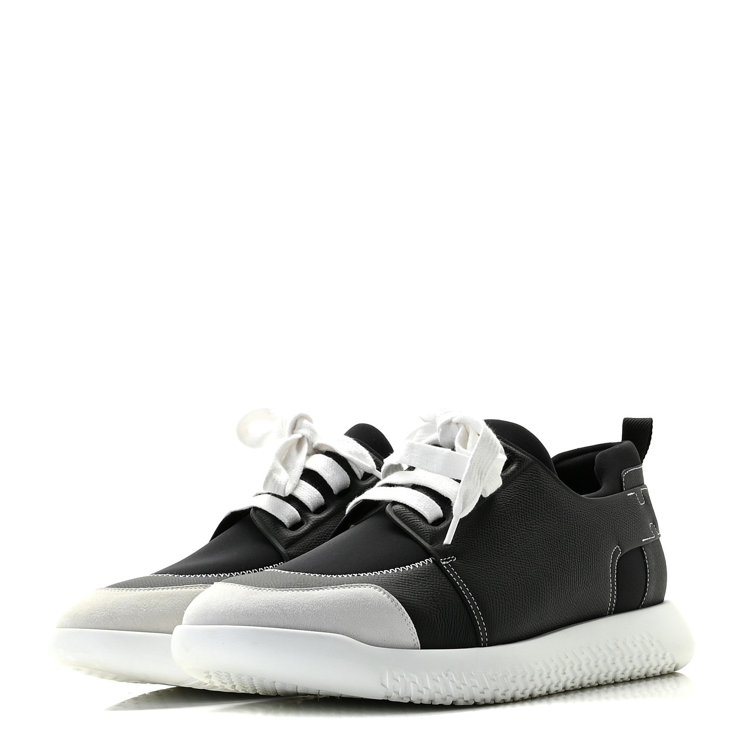 Hermes Epsom Technical Canvas Vitesse Sneakers 42.5 Black 2 of 13