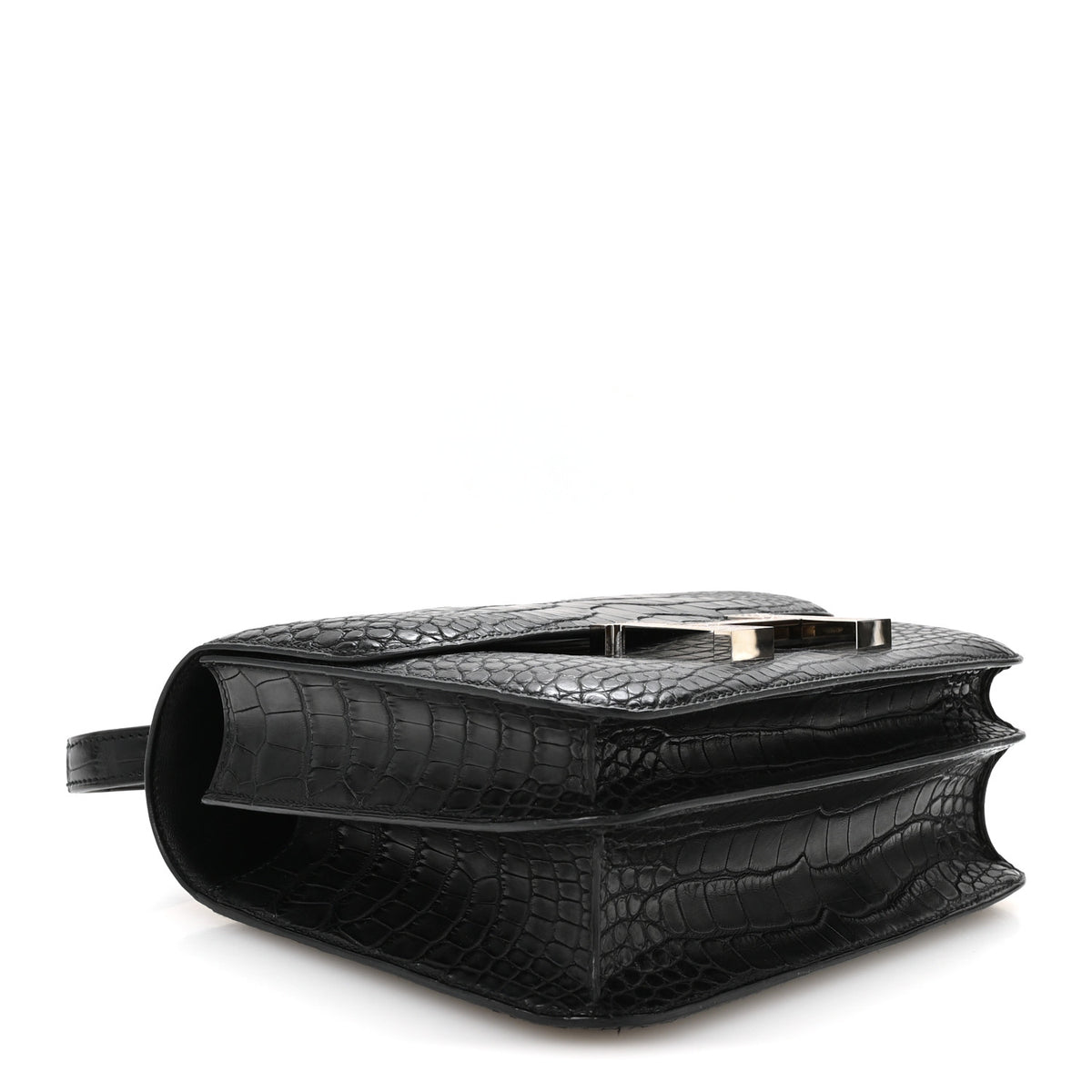 Hermes Matte Alligator Lizard Constance 24 Black Ombre 4 of 11