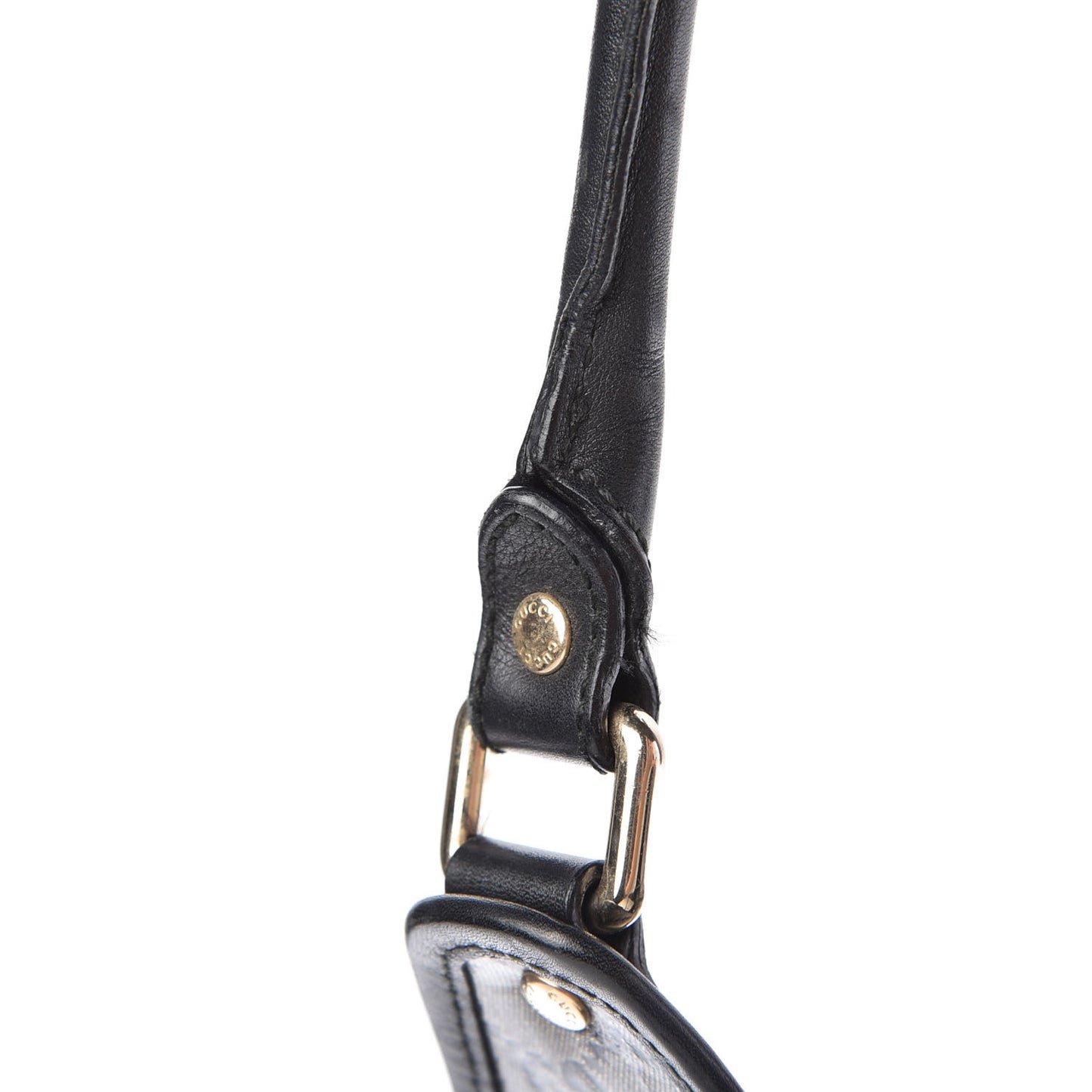 Crystal Monogram Medium Joy Shoulder Bag Black