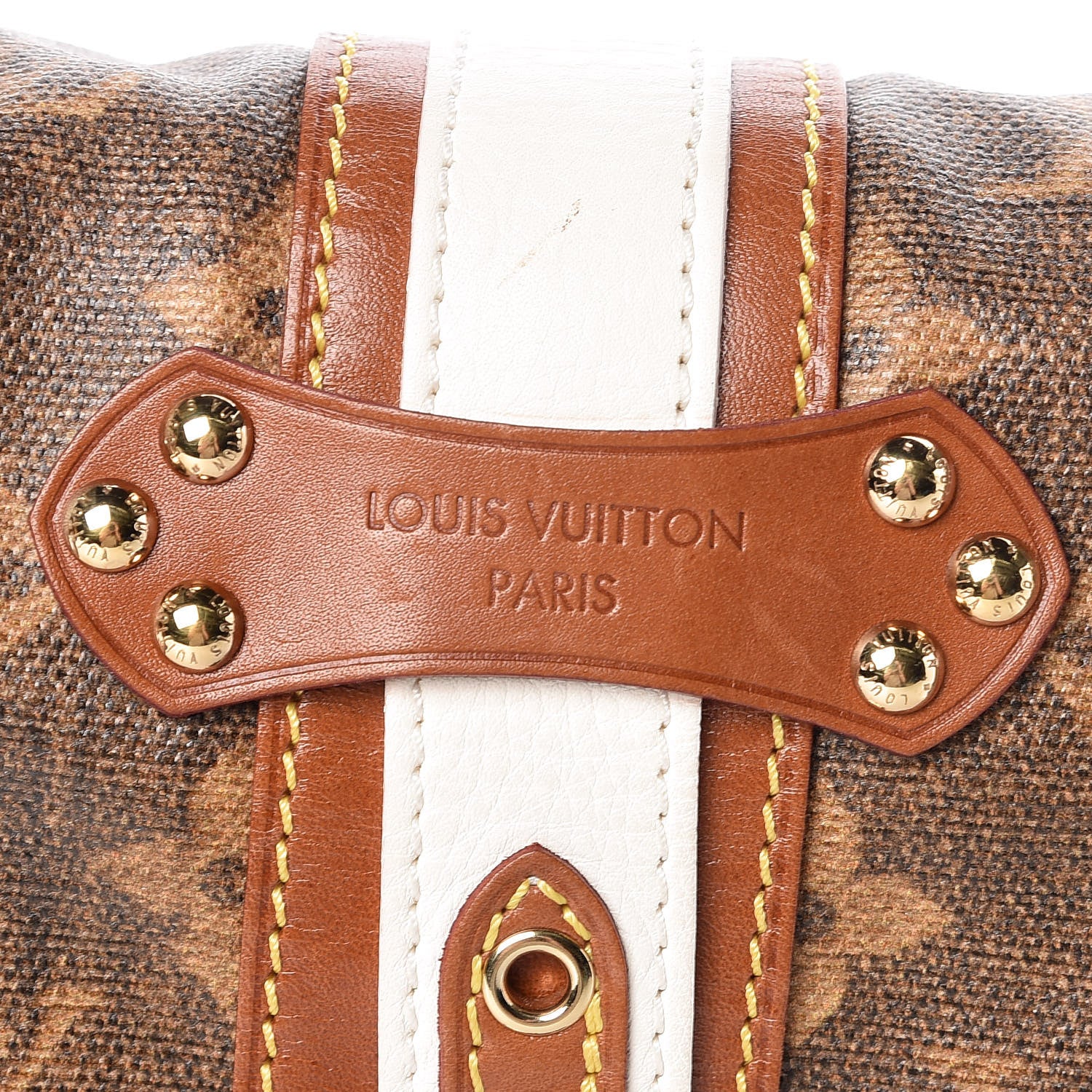 Louis Vuitton Monogram Rayures Tisse Clutch Red 6 of 15