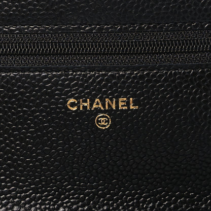 Chanel Caviar Quilted Wallet on Chain WOC Black 6 of 10