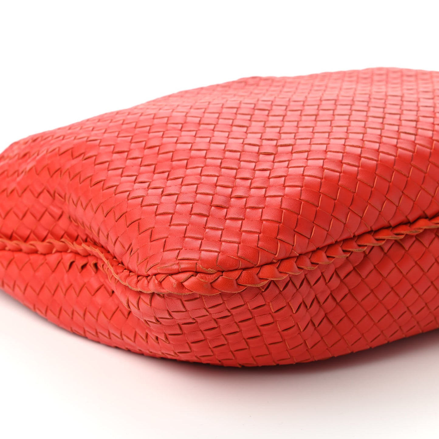 Nappa Intrecciato Large Veneta Hobo Cardinal