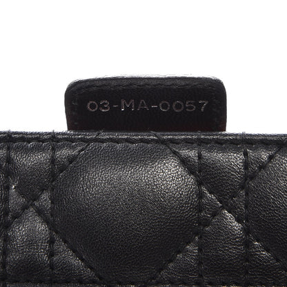 Christian Dior Lambskin Cannage Large Lady Dior Black 7 of 18