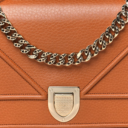 Christian Dior Grained Calfskin Medium Diorama Flap Bag Brown 8 of 13