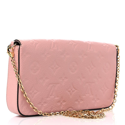 Louis Vuitton Empreinte Pochette Felicie Chain Wallet Rose Poudre 4 of 10
