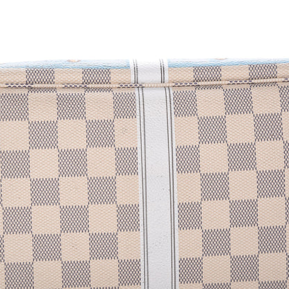 Louis Vuitton Damier Azur Summer Trunks Capri Neverfull MM 11 of 12
